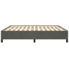  Cadre de lit sans matelas gris foncé 180x200 cm velours alsavelo 