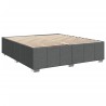  Cadre de lit sans matelas gris foncé 180x200 cm tissu alsavelo 
