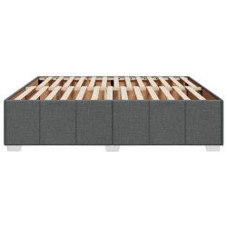  Cadre de lit sans matelas gris foncé 180x200 cm tissu alsavelo 