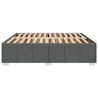  Cadre de lit sans matelas gris foncé 180x200 cm tissu alsavelo 