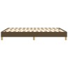  Cadre de lit sans matelas marron foncé 140x190 cm tissu alsavelo 