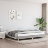  Cadre de lit sans matelas gris clair 200x200 cm tissu alsavelo 