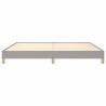  Cadre de lit sans matelas gris clair 200x200 cm tissu alsavelo 