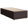  Cadre de lit sans matelas marron foncé 90x200 cm tissu alsavelo 