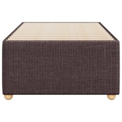  Cadre de lit sans matelas marron foncé 90x200 cm tissu alsavelo 