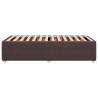  Cadre de lit sans matelas marron foncé 90x200 cm tissu alsavelo 
