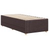  Cadre de lit sans matelas marron foncé 90x200 cm tissu alsavelo 