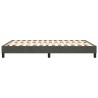  Cadre de lit sans matelas gris foncé 140x190 cm velours alsavelo 