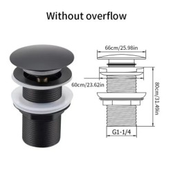 Drain d'évier pop-up facile à nettoyer avec crépine anti-colmatage et