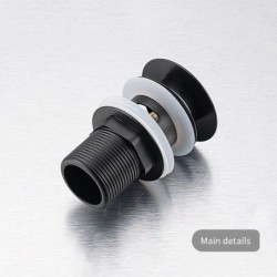 Drain d'évier pop-up facile à nettoyer avec crépine anti-colmatage et