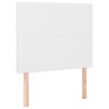  Sommier à lattes de lit avec matelas Blanc 80x200 cm Similicuir alsavelo 
