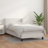  Sommier à lattes de lit avec matelas Blanc 80x200 cm Similicuir alsavelo 