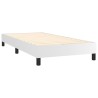  Sommier à lattes de lit avec matelas Blanc 80x200 cm Similicuir alsavelo 