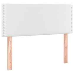  Sommier à lattes de lit avec matelas Blanc 80x200 cm Similicuir alsavelo 