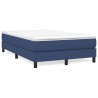  Sommier à lattes de lit avec matelas Bleu 120x200 cm Tissu alsavelo 