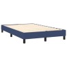  Sommier à lattes de lit avec matelas Bleu 120x200 cm Tissu alsavelo 