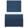  Sommier à lattes de lit avec matelas Bleu 80x200 cm Tissu alsavelo 