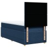  Sommier à lattes de lit avec matelas Bleu 80x200 cm Tissu alsavelo 