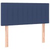  Sommier à lattes de lit avec matelas Bleu 80x200 cm Tissu alsavelo 