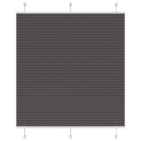  Store plissé noir 115x150 cm largeur du tissu 114,4cm polyester alsavelo 