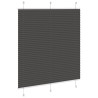  Store plissé noir 115x150 cm largeur du tissu 114,4cm polyester alsavelo 