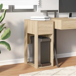  Support de tour d'ordinateur et tiroir chêne sonoma 30x44x74 cm alsavelo 