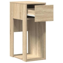  Support de tour d'ordinateur et tiroir chêne sonoma 30x44x74 cm alsavelo 