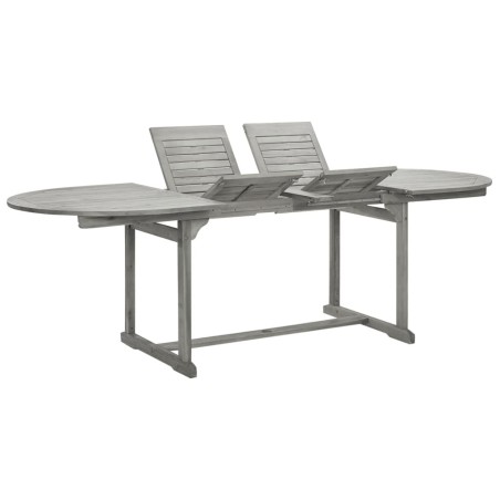  Table à dîner de jardin (160-240)x100x75cm Bois d'acacia massif alsavelo 
