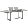  Table à dîner de jardin (160-240)x100x75cm Bois d'acacia massif alsavelo 