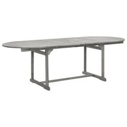  Table à dîner de jardin (160-240)x100x75cm Bois d'acacia massif alsavelo 