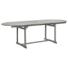  Table à dîner de jardin (160-240)x100x75cm Bois d'acacia massif alsavelo 