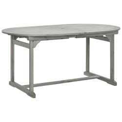  Table à dîner de jardin (160-240)x100x75cm Bois d'acacia massif alsavelo 