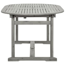  Table à dîner de jardin (160-240)x100x75cm Bois d'acacia massif alsavelo 