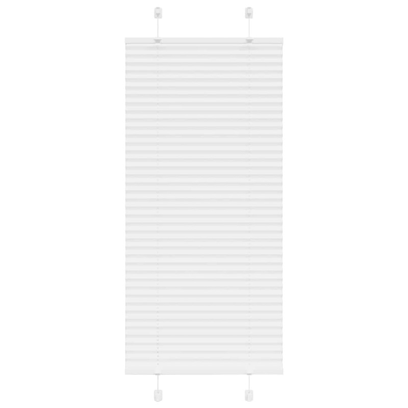  Store plissé blanc 55x150 cm largeur du tissu 54,4 cm polyester alsavelo 