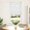  Store plissé blanc 55x150 cm largeur du tissu 54,4 cm polyester alsavelo 