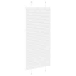 Store plissé blanc 55x150 cm largeur du tissu 54,4 cm polyester alsavelo 