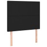  Sommier à lattes de lit avec matelas Noir 100x200 cm Similicuir alsavelo 