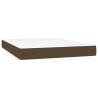  Sommier à lattes de lit avec matelas Marron foncé 140x190 cm alsavelo 