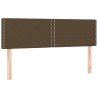  Sommier à lattes de lit avec matelas Marron foncé 140x190 cm alsavelo 