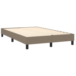  Sommier à lattes de lit avec matelas LED Taupe 120x200 cm Tissu alsavelo 