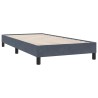  Sommier à lattes de lit et matelas gris foncé 80x210 cm velours alsavelo 
