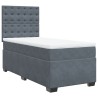 Sommier à lattes de lit et matelas Gris foncé 80x200 cm Velours alsavelo 