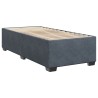  Sommier à lattes de lit et matelas Gris foncé 80x200 cm Velours alsavelo 