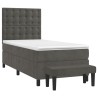  Sommier à lattes de lit et matelas Gris foncé 80x200 cm Velours alsavelo 