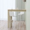  Table bar murale Chêne Sonoma 102x45x103,5 cm Bois d'ingénierie alsavelo 