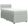  Sommier à lattes de lit et matelas Gris clair 90x200 cm Velours alsavelo 
