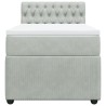  Sommier à lattes de lit et matelas Gris clair 90x200 cm Velours alsavelo 