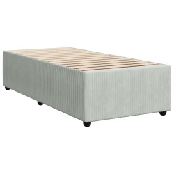  Sommier à lattes de lit et matelas Gris clair 90x200 cm Velours alsavelo 
