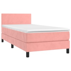  Sommier à lattes de lit et matelas Rose 80x200 cm Velours alsavelo 
