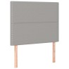  Sommier à lattes de lit et matelas Gris clair 90x190 cm Tissu alsavelo 